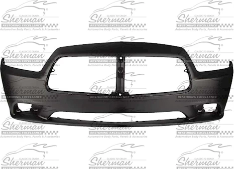 Sherman Parts CAPA FRT BUMPER COVER W/O ADAPTIVE CRUISE CONTROL; PRIME DODGE CHARGER 11-14