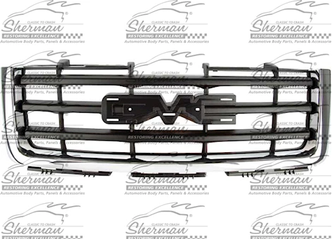 Sherman Parts CAPA GRILLE ASSY SLT; CHROME GMC SIERRA 1500 07-11