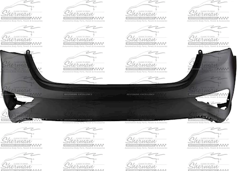 Sherman Parts CAPA RR BUMPER COVER EX; SEDAN; W/O LAUNCH EDITION PKG; PRIME KIA FORTE 19-21