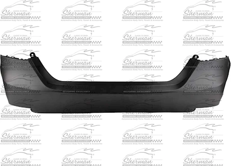 Sherman Parts CAPA RR BUMPER COVER L|LE; W/O PARKING SENSORS; PRIME TOYOTA CAMRY 18-C