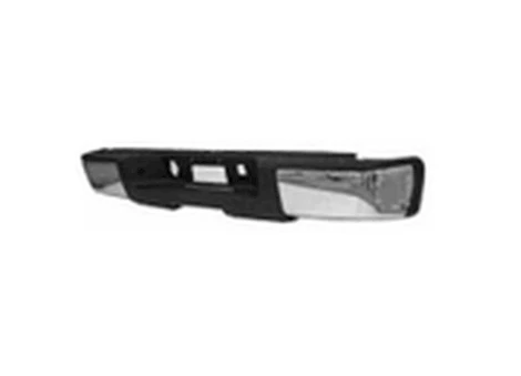 Sherman Parts CAPA RR BUMPER ASSEMBLY W/O RR OBJECT SENSORS; CHROME CHEVROLET SILVERADO 1500 07-13