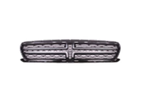 Sherman Parts CAPA GRILLE ASSY W/O HOOD SCOOP; W/CHROME; GLOSS BLACK DODGE CHARGER 15-C