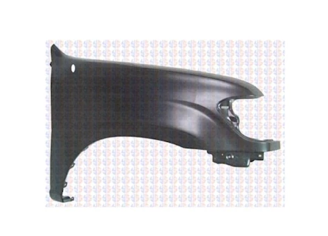 Sherman Parts RH FRONT FENDER ASSY; W/O FENDER FLARES TOYOTA TUNDRA DOUBLE CAB 04-04; SEQUOIA 01-04