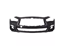 Sherman Parts Front bumper cover red sport|sport; w/object sensors; prime infiniti q50 18-c