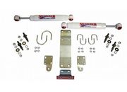 Skyjacker Suspension Hydro 7000 dual steering stabilizer kit / white