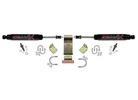 Skyjacker Suspension 18-C JEEP WRANGLER JL; 20-C GLADIATOR JT DUAL STEERING STABILIZER BLACK