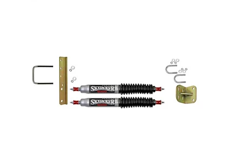 Skyjacker Suspension DUAL STABILIZER KIT, SILVER W/ BLACK BOOTS