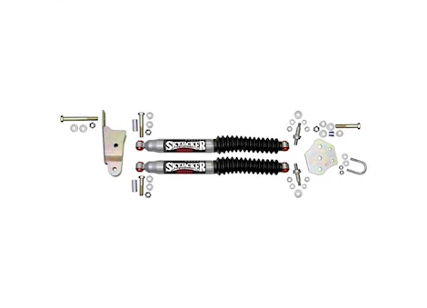 Skyjacker Suspension DUAL STABILIZER KIT, SILVER W/ BLACK BOOTS