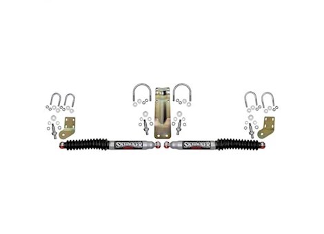 Skyjacker Suspension DUAL STABILIZER KIT, SILVER W/ BLACK BOOTS