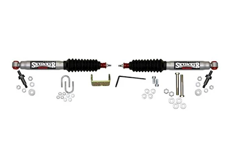 Skyjacker Suspension DUAL STABILIZER KIT, SILVER W/ BLACK BOOTS