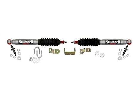 Skyjacker Suspension DUAL STABILIZER KIT, SILVER W/ BLACK BOOTS