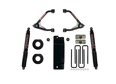 Skyjacker Suspension 14-16 1500 SIERRA/SILVERADO 3.5-4IN UPPER A-ARMLIFT KIT W/BLACK MAX B8500 REAR