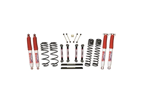 Skyjacker Suspension 4IN DUAL RATE LONG TRAVEL W/OE STYLE F&R LINKS&HYDRO 7000 SHOCK TJ/LJ