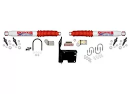 Skyjacker Suspension 14-15 ram 2500/3500 4wd dual steering stabilizer - white w/red boot