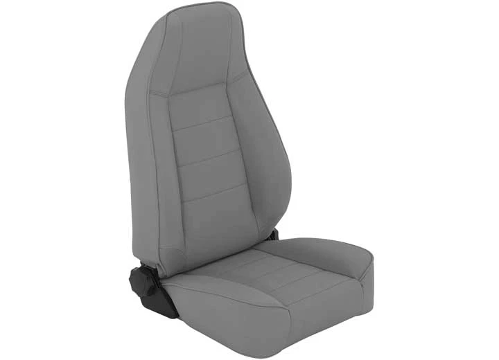 Smittybilt 76-18 cj & wrangler cj/yj/tj/lj seat - front - factory style replacement w/ recliner - denim gray Main Image