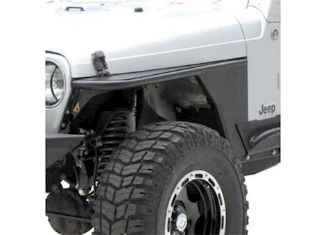 Smittybilt 76-86 cj7 xrc front tube fenders w/ 3in flare - black textured Main Image