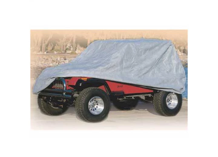 Smittybilt 04-06 wrangler unlimited (lj) complete cover - w/storage bag, lock & cable - gray Main Image