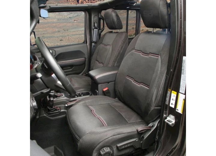 Smittybilt 18-C WRANGLER JL; 20-C GLADIATOR JT GEN2 NEOPRENE FRONT/REAR SEAT COVER; BLACK/BLACK