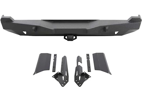 Smittybilt 84-01 CHEROKEE (XJ) 2/4 DOOR XRC REAR BUMPER W/HITCH - BLACK TEXTURED