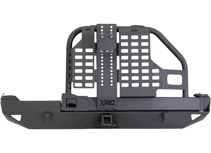 Smittybilt 84-01 CHEROKEE (XJ) 2/4 DOOR XRC REAR BUMPER W/HITCH & TIRE CARRIER - BLACK TEXTURED