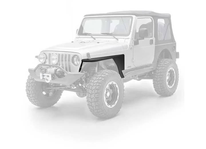 Smittybilt 97-06 wrangler tj/lj 2dr xrc armor front tube fenders; black textured Main Image