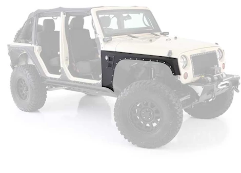 Smittybilt 07-18 wrangler jk 2/4 dr xrc front fenders armor; sold as pair; black textured Main Image