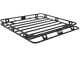 Smittybilt 18-c wrangler jl 4dr defender rack welded one-pc roof rack; textured black powder coat