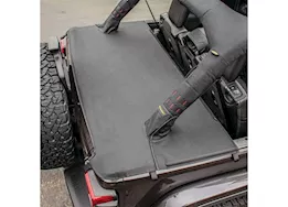 Smittybilt Tonneau cover - for oem soft top w/ channel mount - black diamond