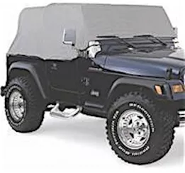 Smittybilt 92-06 wrangler yj/tj water-resistant cab cover w/door flaps; gray