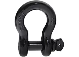 Smittybilt 7/8in d-ring shackle; 6.5 ton rating; gloss black