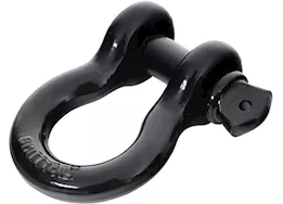 Smittybilt 7/8in d-ring shackle; 6.5 ton rating; gloss black