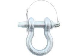 Smittybilt 3/4in quick disconnect d-ring shackle; locking pin; 4.75 tons; zinc