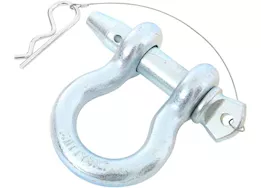 Smittybilt 3/4in quick disconnect d-ring shackle; locking pin; 4.75 tons; zinc