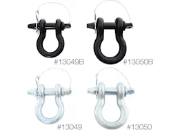 Smittybilt 3/4in quick disconnect d-ring shackle; locking pin; 4.75 tons; zinc