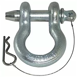 Smittybilt 3/4in quick disconnect d-ring shackle; locking pin; 4.75 tons; zinc