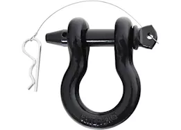 Smittybilt 3/4in quick disconnect d-ring shackle; 4.5 ton rating; black