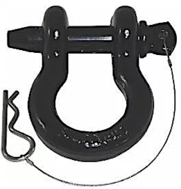 Smittybilt 3/4in quick disconnect d-ring shackle; 4.5 ton rating; black