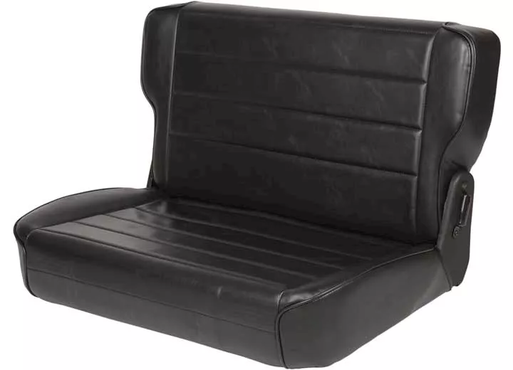 Smittybilt 86-95 cj & wrangler (yj) seat - rear - fold & tumble - vinyl black