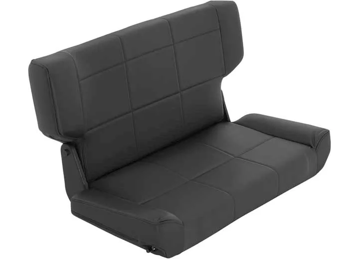 Smittybilt 97-06 wrangler (tj) seat - rear - fold & tumble - denim black