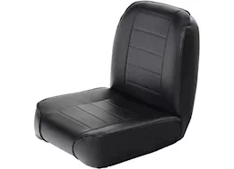 Smittybilt 55-76 cj seat - front - low back bucket - vinyl black