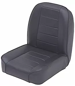 Smittybilt 55-76 cj seat - front - low back bucket - vinyl black