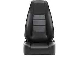 Smittybilt 76-18 cj & wrangler cj/yj/tj/lj seat - front - factory style replacement w/ recliner - vinyl black