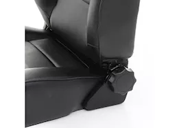 Smittybilt 76-18 cj & wrangler cj/yj/tj/lj seat - front - factory style replacement w/ recliner - vinyl black