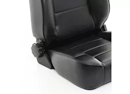 Smittybilt 76-18 cj & wrangler cj/yj/tj/lj seat - front - factory style replacement w/ recliner - vinyl black