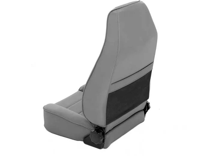 Smittybilt 76-18 cj & wrangler cj/yj/tj/lj seat - front - factory style replacement w/ recliner - denim gray