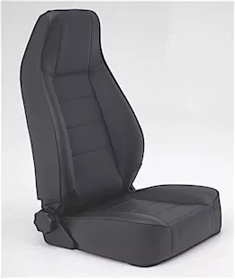 Smittybilt 76-18 cj & wrangler cj/yj/tj/lj seat - front - factory style replacement w/ recliner - denim black