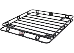 Smittybilt 18-c wrangler jl 4dr defender rack welded one-pc roof rack; textured black powder coat