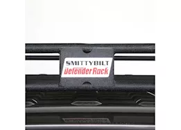 Smittybilt 18-c wrangler jl 4dr defender rack welded one-pc roof rack; textured black powder coat