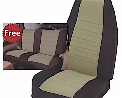 Smittybilt Jeep 13-18 wrangler jk - 2 door neoprene seat cover set front/rear - tan