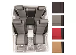 Smittybilt Jeep 08-12 wrangler jk - 4 door neoprene seat cover set front/rear - charcoal
